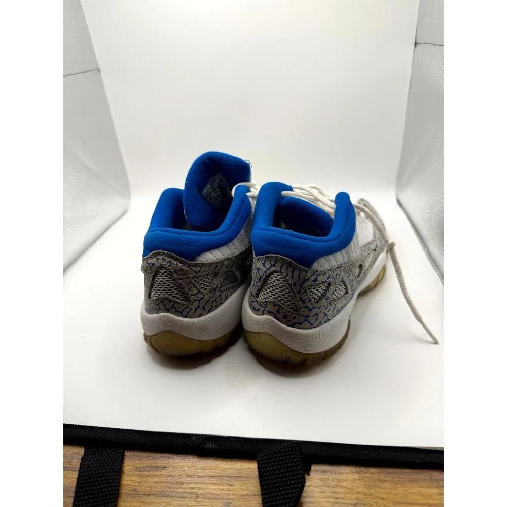 Air‎ Jordan 11 Retro GS 306006-172 Kids 6 Sneaker White Argon Blue Leather Shoes